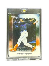 Francisco Lindor RARE TOPPS CHROME NIGHT TERRORS REFRACTOR SP - METS