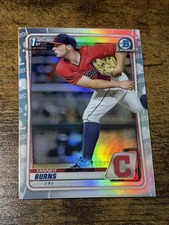 TANNER BURNS 2020 Bowman Draft #BD-115 1st Silver Refractor
