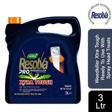 Resolva Pro Weedkiller Xtra Tough Ready To Use With Spray Head Treats 111m2 3L