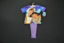 VTG 1990s Jasmine Aladdin Girl M Medium Outfit Jogtogs Shirt Leggings 5826S