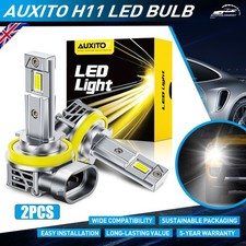 2PCS H11 LED Headlight Super Bright Bulbs Kit 6500K White 66000LM High/Low Beam