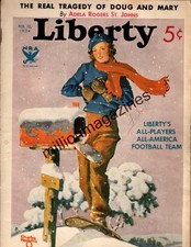 1934 Liberty February 10 - All America Football Team; Frank Lloyd Wright; Arabia