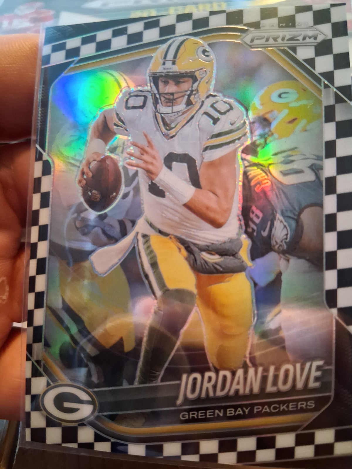 2025 Panini Prizm - Jordan Love #82 Black & White Checker Prizm