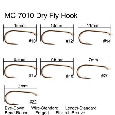 100 Stück Fischfreundliche Stachel Fliegenfischen Haken 4#-22# Kohlenstoffstahl