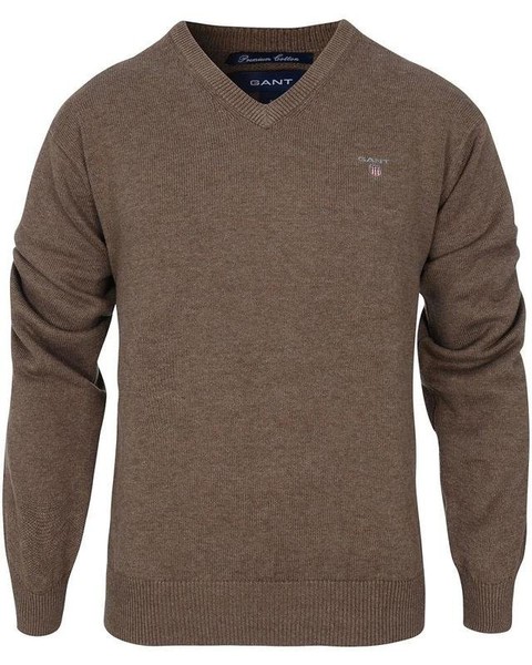 Men Gant Sweater Mustard Cotton 44 / XXL / 52