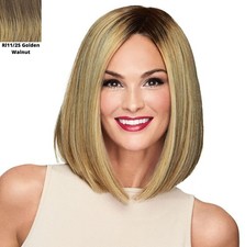 Raquel Welch Current Events RL11/25 Golden Walnut Wig Natural Long Textured Bob