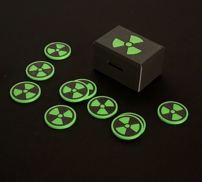 mtg radiation cards Radiation token Magic mtg | Custom Retro Style main image 0