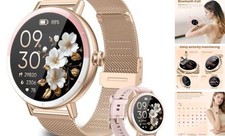 Smart Watches for Women Android/iPhone, IP68 Waterproof Fitness Tracker Pink