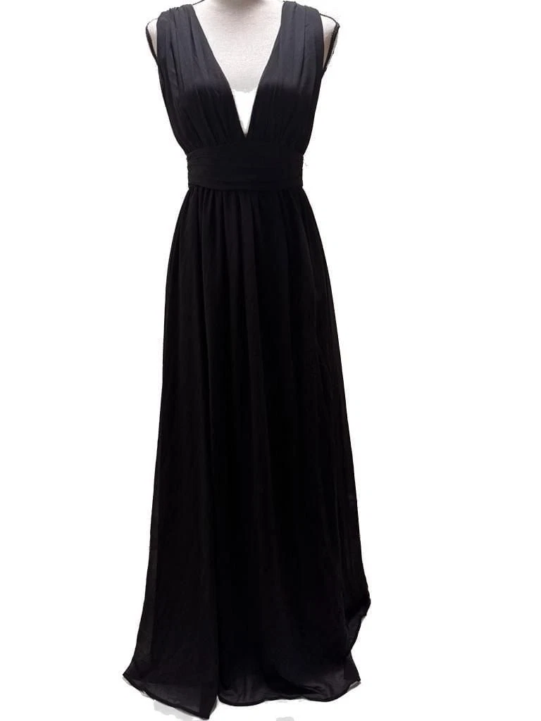 open lace back dress Lulus Party Icon Black Sequin Off-Shoulder Long Sleeve Maxi Dress main image 0