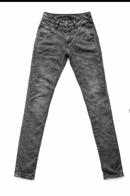 Herrlicher COSY SLIM Jeans Damen W29 L30 Grau Slim Fit Stretch Skinny Hose