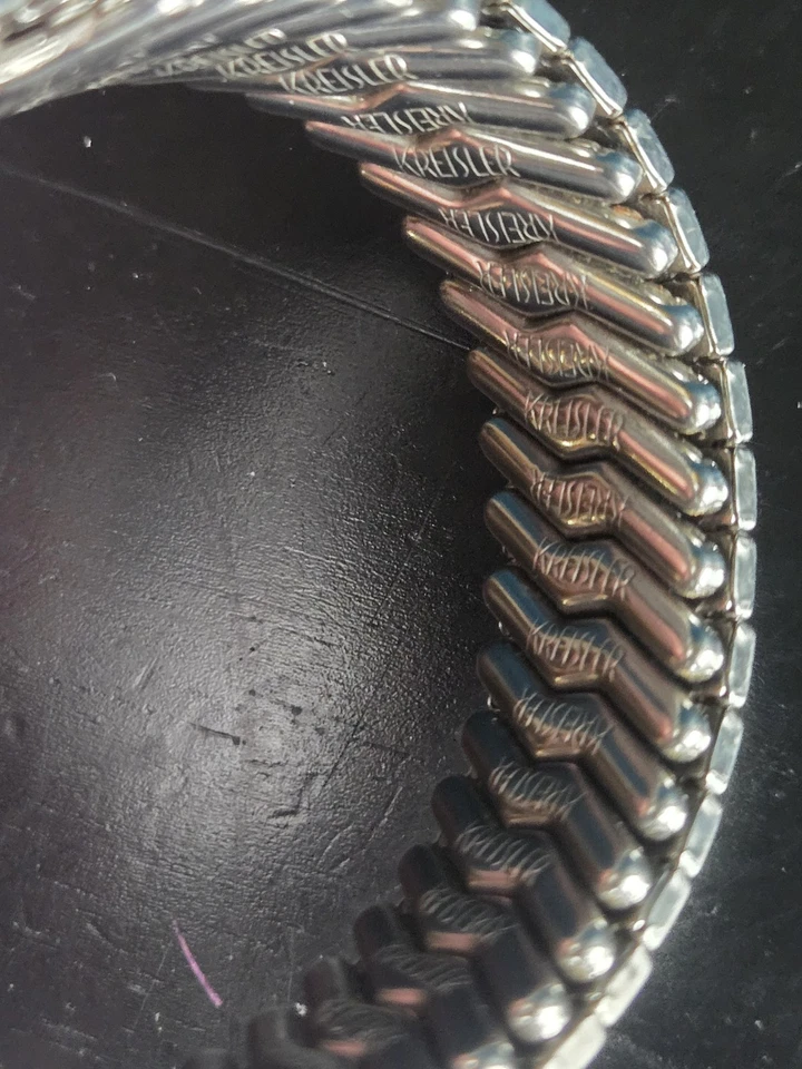 复古 20 世纪 60 年代 Belforte 手表 17 珠宝自上发条带不锈钢 KREISLER EXPAND — 第 3/4 张图片