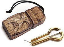 Jew'S Harp by P.Potkin in Wooden Case Sorcerer - Mouth Musical Instrument (Jaw H