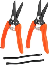 QWORK Hoof Trimmers Goat Hoof Trimming, 2 Pack 7" Multipurpose Nail Scissors Dai