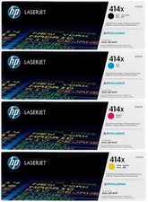 HP 414X Toner Cartridge 4-Color Set High Yield  W2020X -W2021X -W2022X -W2023X 
