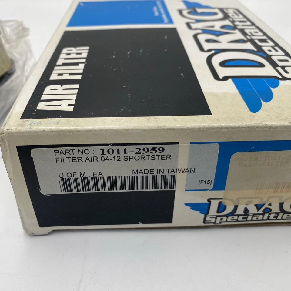 Filtro de filtro de aire de repuesto Drag Specialties 1011-2959 04-13 Harley Sportster Foto 2 de 4