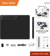 Graphics Drawing Pen Tablet 6.5x4 Inch Passive Pen 8192 Levels for Digital Art