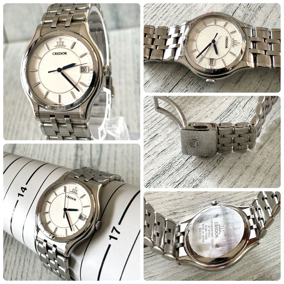 セイコー クレドール 8J86-7A00 Vintage Seiko Credor 8J86-7A00 18kt Gold Quartz Dress Watch