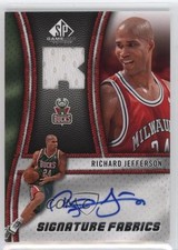 2009-10 SP Game Used Signature Fabrics Richard Jefferson #SF-RJ Auto 17a5