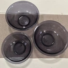 Pyrex Amethyst Glass Mixing Bowls 1.5 1 Quart Size Vintage Set of 2 Nesting