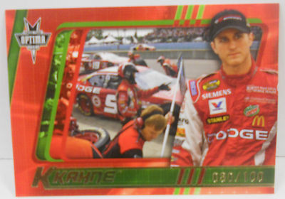 2005 Press Pass Optima Racing Kasey Kahne SP Gold Insert Card # 80 / 100