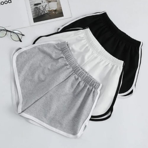 Striped Sports Shorts for Women Simple Loose Shorts Casual Slimming= - Picture 8 of 15