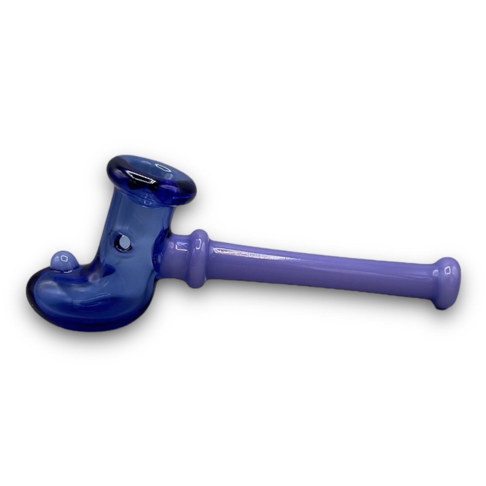 7" Purple Glass Hammer Smoking Glass Pipe Large Bowl