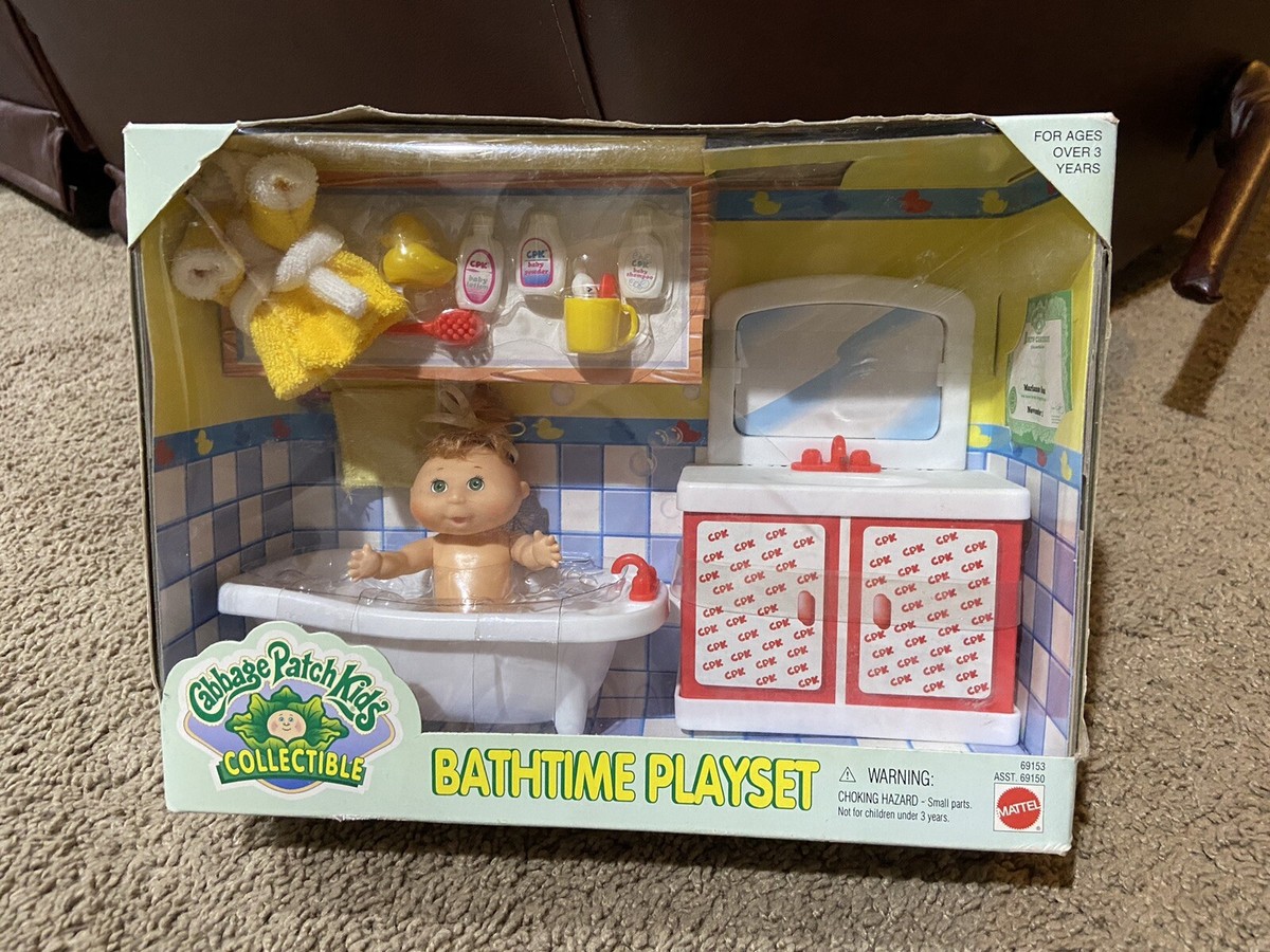 Vintage 1996 CABBAGE PATCH KIDS Collectible BATHTIME PLAYSET