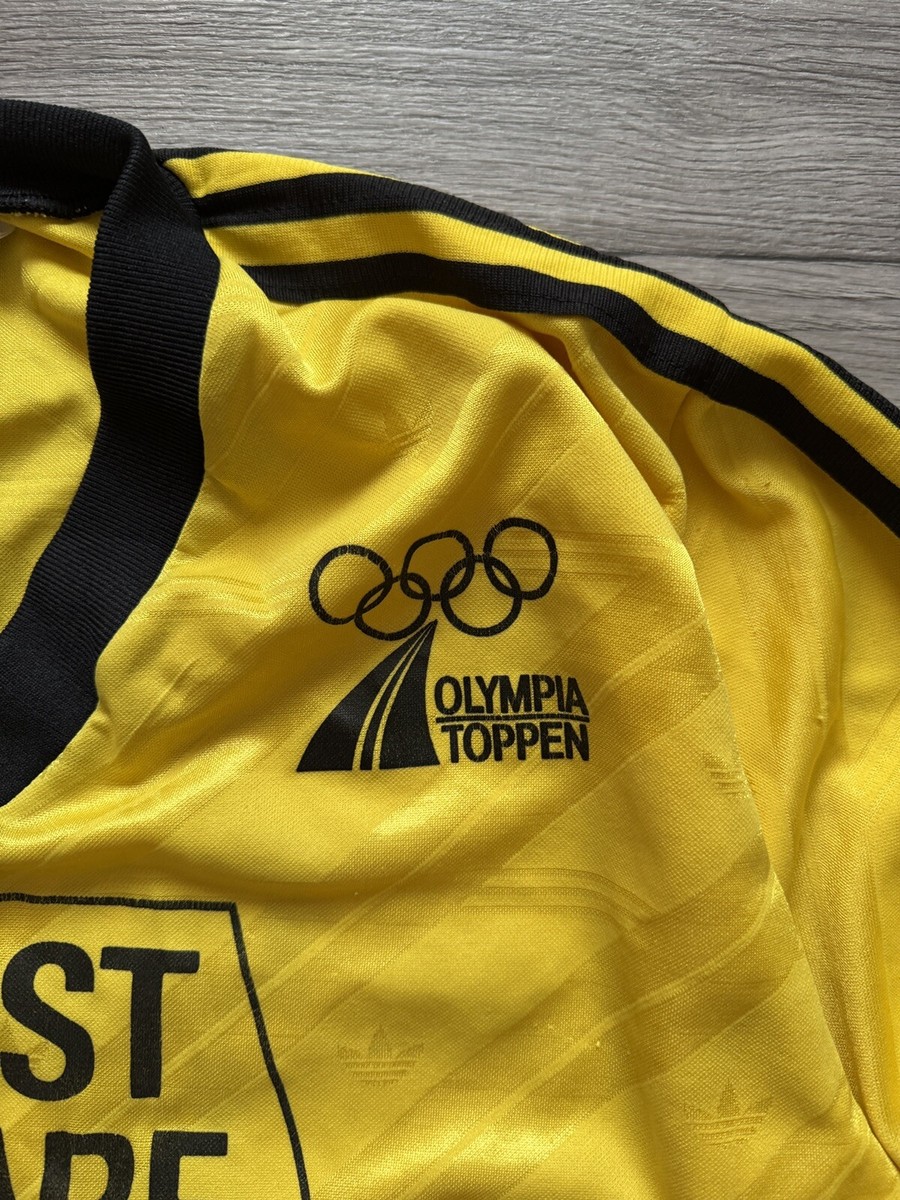 日の丸 adidas ユニホーム 1980年代 サイズO（177cm） レア品 Vintage Adidas #11 Shirt Jersey 90s Size D8 Yellow Norway