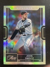 John Smoltz 2023 Panini Three And Two Moments Silver Holo 10/50 #MO7 Atlanta