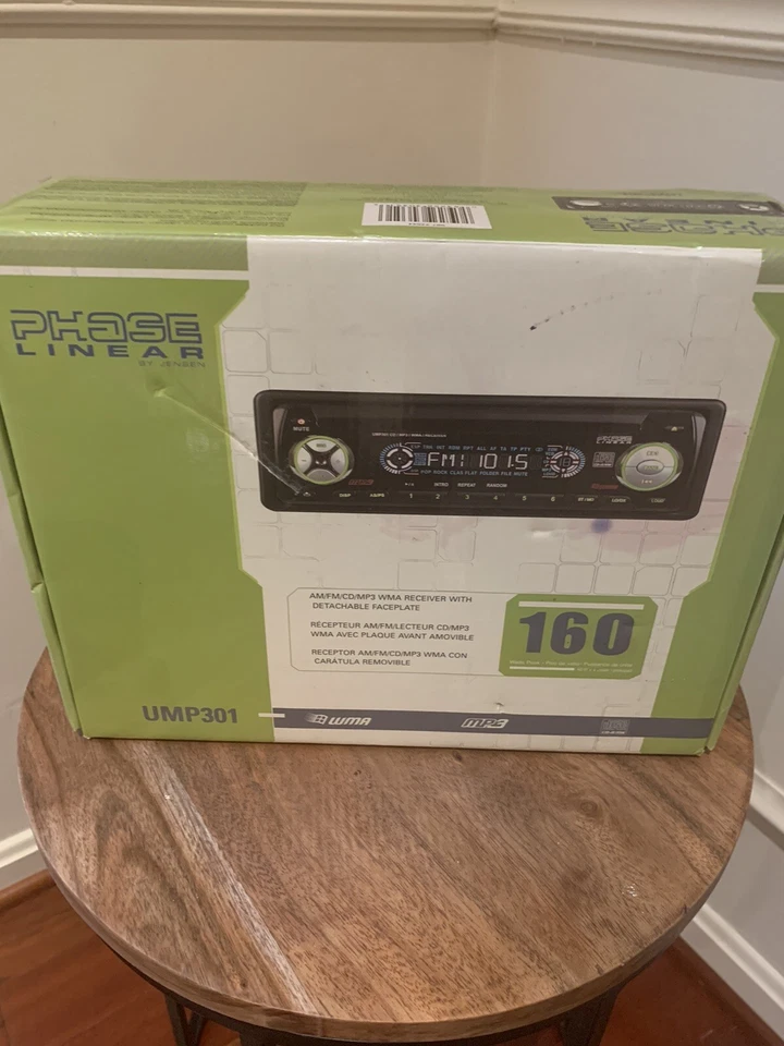 Rádio de carro antigo fase linear por Henson UMP301. AM/CD/MP3 WMA Novo em folha - Imagem 4 de 4