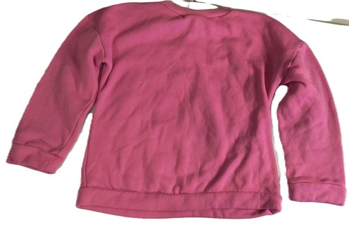 JoJo Siwa Girls Fleece Sweatshirt Long Sleeve Graphic Print Pink Size Small G001 - Picture 3 of 4