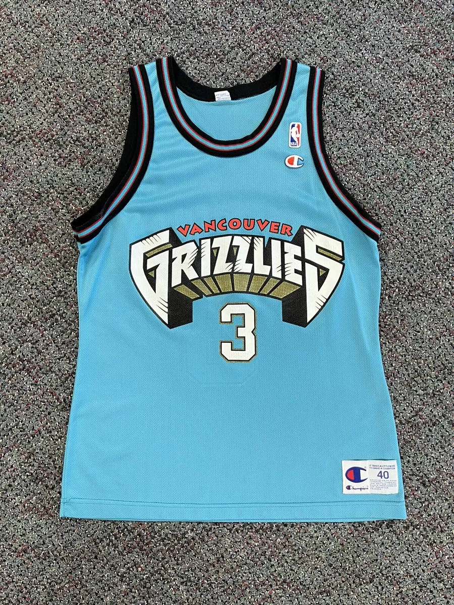 Champion Vancouver Grizzlies Shareef Abdur-Rahim NBA jersey VTG size 40 NBA