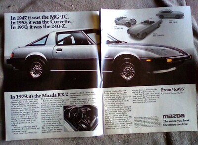 1979 Mazda RX-7 Print Ad 2-Page | eBay