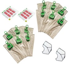 12 SACCHETTI FOLLETTO VK140 150 2 FILTRI 12 PROFUMI FRAGOLA NO ORIGINALE VORWERK