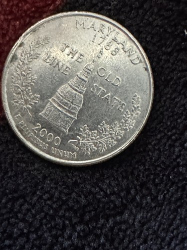 2000-P 25c Maryland Quarter - Picture 8 of 9