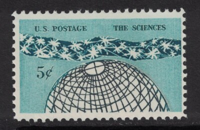 Scott 1237- ''The Universe''- The Sciences - MNH 5c 1963- unused mint stamp