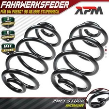 2x Federn Fahrwerksfeder Hinterachse L + R für VW Passat 3B ab.1996 Stufenheck