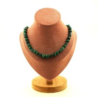 Steine Und MinéRaux. Halskette Perlen Chrysocolla Der USA + Glimmer GrüN