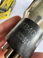 JAN CKR KENRAD 6B4G BIG ST bottle NOS POWER TUBE SC961A