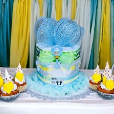 Mini Sweet Delivery Baby Shower Diaper Cake Gift For Baby New Mommy Keepsake  