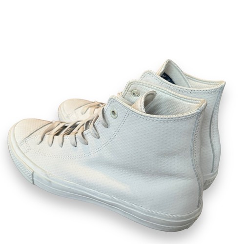 Converse Chuck Taylor All Star II hochweiß Luxleder Herren 10 Damen 12 selten! - Bild 5 von 13