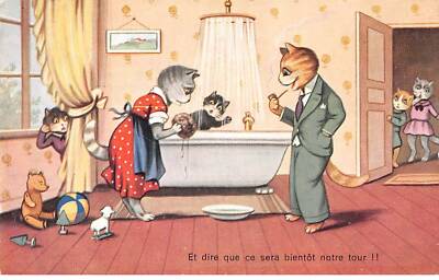 Katzen - Nr. 82959 - Und sagen, dass wir bald an der Reihe sind!! - Cha Familie