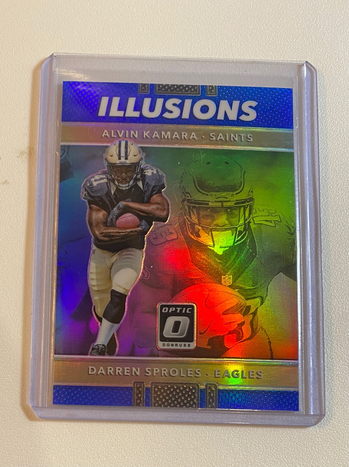 2017 Donruss Optic Illusions Blue #9 Darren Sproles/Alvin Kamara /149 #P217