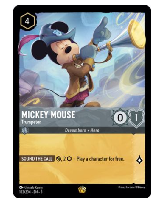 Mickey Mouse -Trumpeter 182/204 Legendary Lorcana TCG | eBay