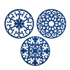 gasaré Extra Large Thick 10" Silicone Trivets for Hot Dishes Pots and Pans Ho...