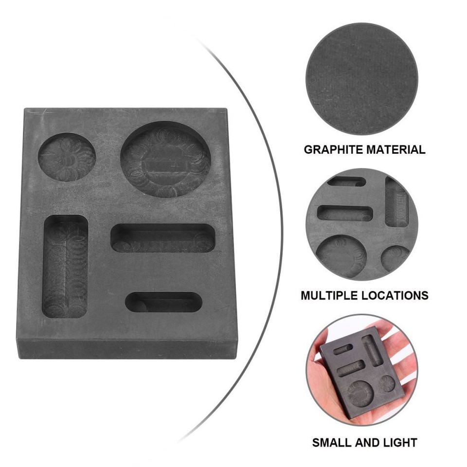 Melting Casting Mold Melted Ingot Graphite Kit Platinum for Gold and