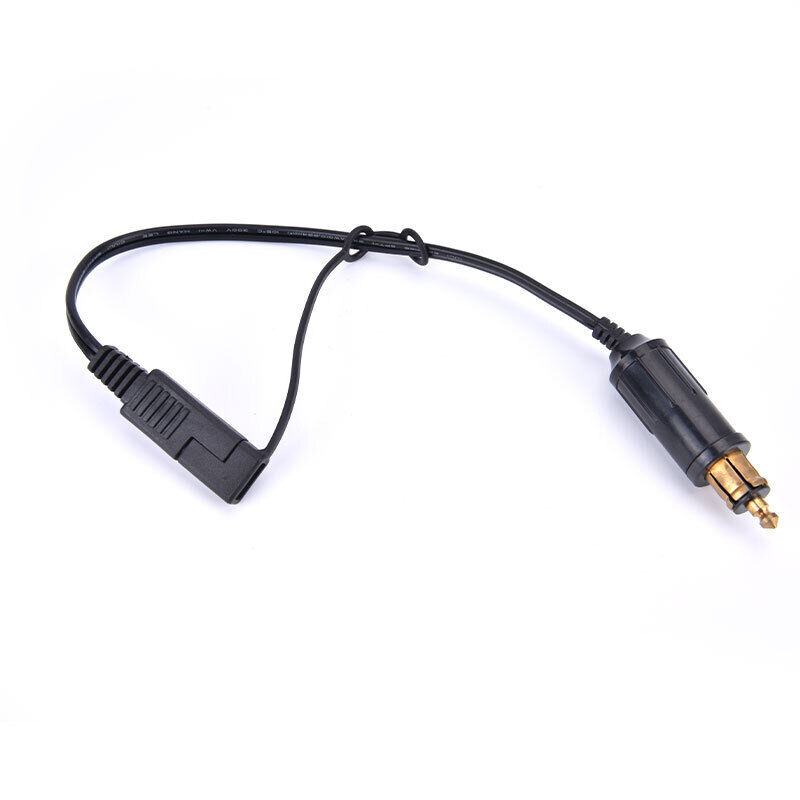 DIN Hella Powerlet Plug to SAE Battery Adapter Connector Cable for