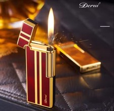 Mini encendedor de cigarrillos ultra delgado de 8,5 mm de metal y gas butano