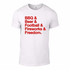 BBQ and Beer and Football and Fireworks and Freedom Shirt - 4th of July