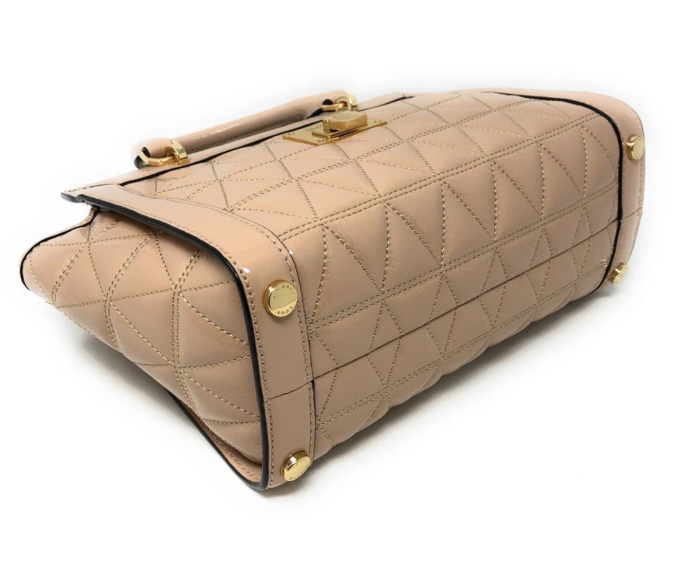 Bolso Mensajero Michael Kors Vivianne Oyster Charol Pequeño Foto 4 de 4